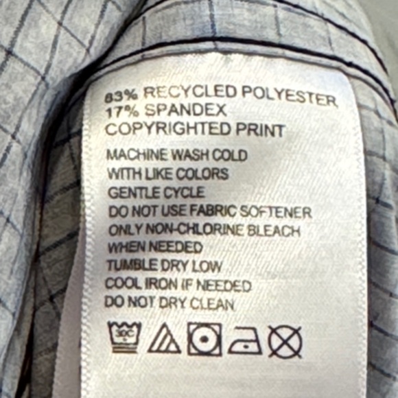 Tommy Bahama Black and Gray Patterned Shirt - Picture 9 of 9